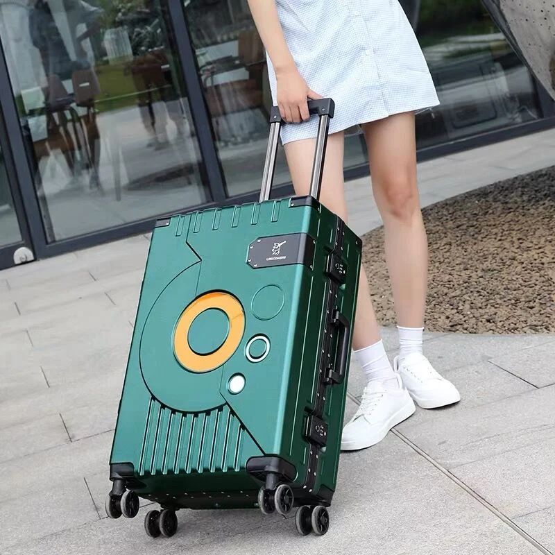 Charging station travel adapters with multiple USB ports for powering devices on the go2022 Arrival Upgrade Fashion Aluminium Frame Rolling Luggage Box