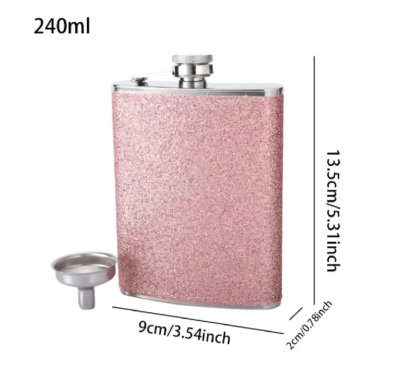 Earplugs and eye masks set for a good sleep during long - haul flightsOn Sale- 8 Ounce Sparkle Flask- $7.00