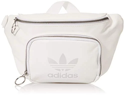 Leather luggage handles for a comfortable and stylish gripadidas Originals Premium Waist Fanny Pack-Travel Bag, White, One Size