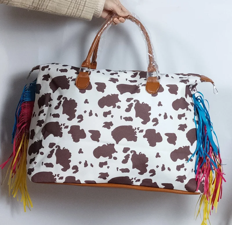Coffee cow + colorful tassel