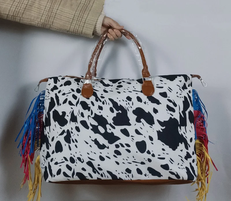 Cow+Colored Tassel