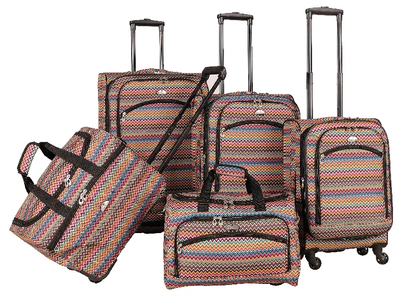 Gold Coast 5 Piece Set Spinner Luggage Sets
