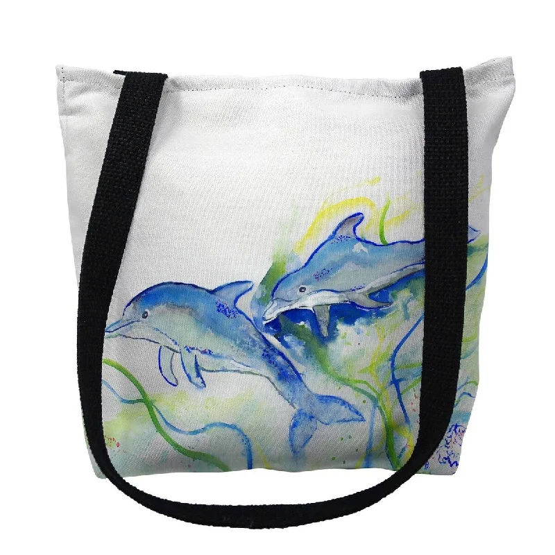 Betsy's Dolphins Small Tote Bag 13x13