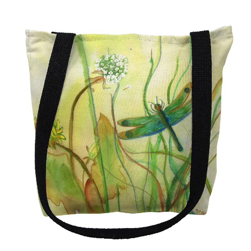Travel backpack rain covers made of durable nylon materialBetsy's DragonFly Small Tote Bag 13x13