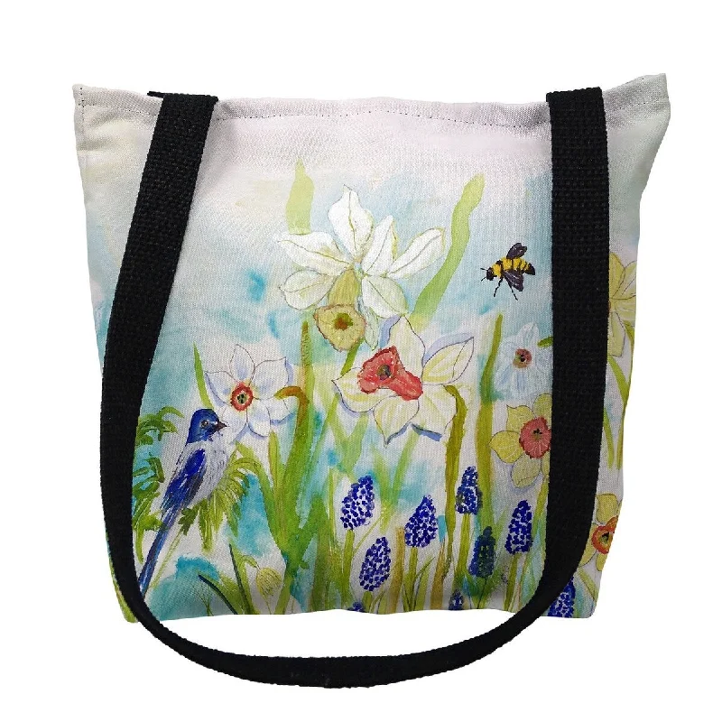 Portable shoe bags to keep footwear separate in suitcasesBird & Daffodils Small Tote Bag 13x13 Portable shoe bags to keep footwear separate in suitcasesBird & Daffodils Small Tote Bag 13x13