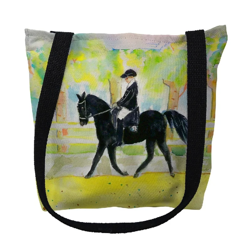 Portable shoe bags to keep footwear separate in suitcasesBlack Horse & Rider Small Tote Bag 13x13 Portable shoe bags to keep footwear separate in suitcasesBlack Horse & Rider Small Tote Bag 13x13