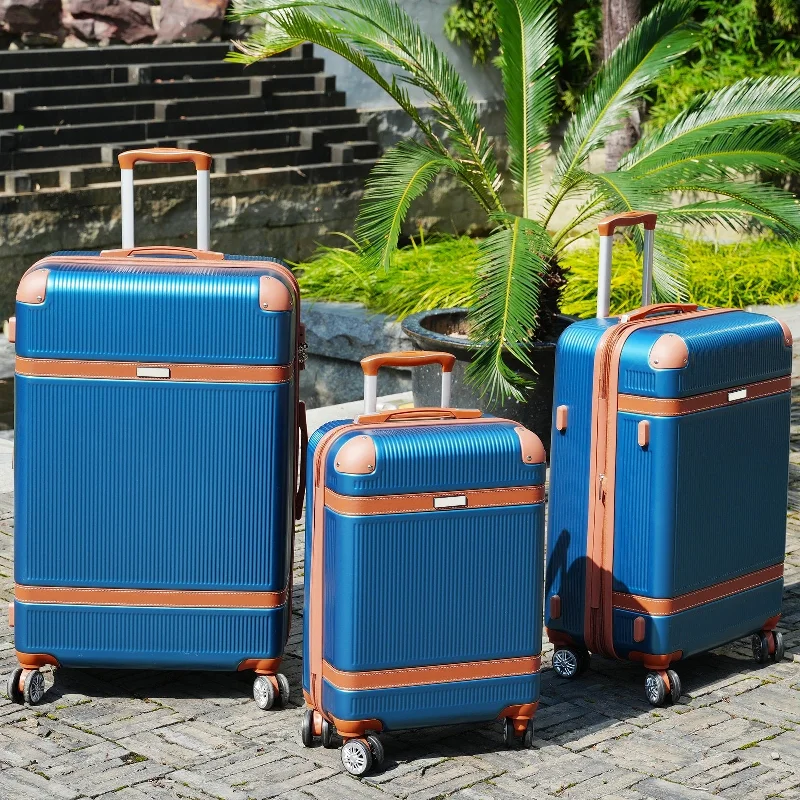 Portable shoe bags to keep footwear separate in suitcasesBlue 3pcs Luggage Sets Expandable Durable Suitcase Wheels TSA Lock Portable shoe bags to keep footwear separate in suitcasesBlue 3pcs Luggage Sets Expandable Durable Suitcase Wheels TSA Lock