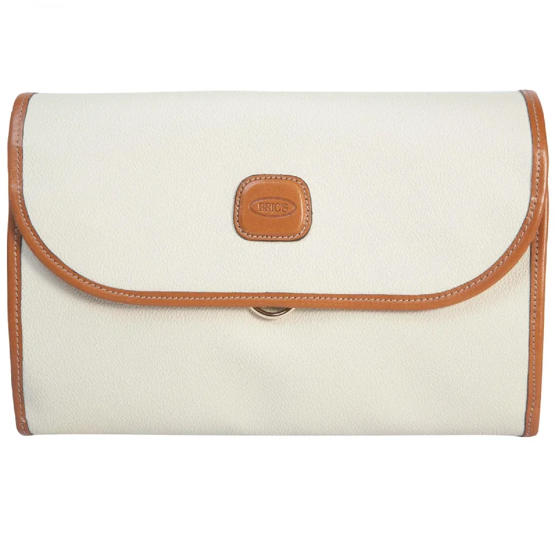 Hanging toiletry bags with multiple compartments for bathroom essentialsBrics Firenze Tri-Fold Traveler