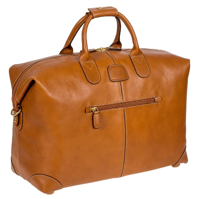 Anti - theft RFID blocking travel wallet for safe money and card storageBrics Life Pelle 18" Cargo Duffle