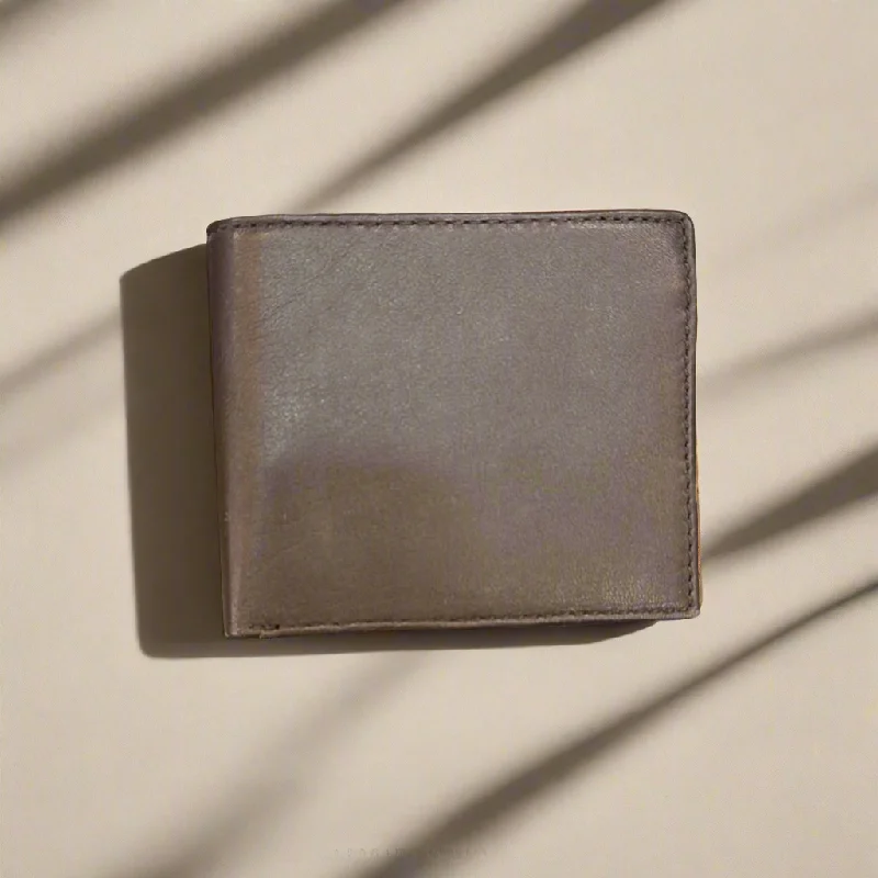 Leather luggage handles for a comfortable and stylish gripOn Sale- DK Leather RFID Bifold- $20