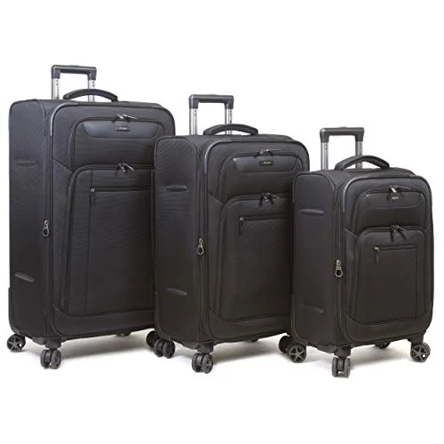 Travel backpack rain covers made of durable nylon materialDejuno Executive 3-Piece Spinner Luggage Set With USB Port, Black Travel backpack rain covers made of durable nylon materialDejuno Executive 3-Piece Spinner Luggage Set With USB Port, Black