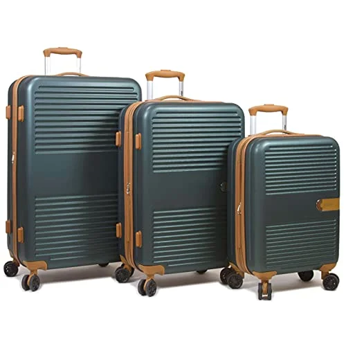 Travel document holders with multiple slots for passports and ticketsDejuno Garland Hardside 3-Piece Spinner Luggage Set With USB Port, Green Travel document holders with multiple slots for passports and ticketsDejuno Garland Hardside 3-Piece Spinner Luggage Set With USB Port, Green