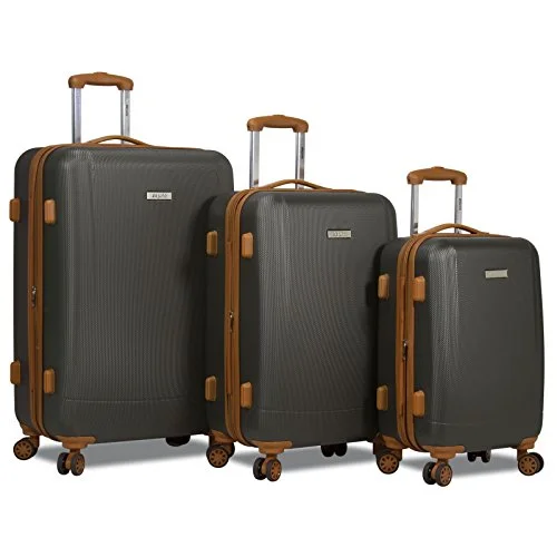 Waterproof luggage covers for protection against rain on outdoor tripsDejuno Legion New Generation 3-pc Hardside Spinner TSA Combination Lock Luggage Set, Charcoal