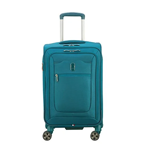 Earplugs and eye masks set for a good sleep during long - haul flightsDelsey Hyperglide 21" Expandable Spinner Carry-On, Teal Blue