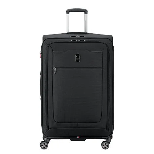 Portable shoe bags to keep footwear separate in suitcasesDelsey Luggage Hyperglide Large Checked Luggage Lightweight Spinner Suitcase, Black