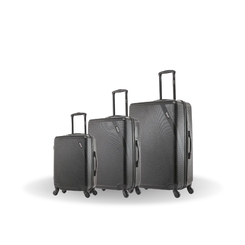 Travel garment hangers that are foldable for easy packingDISCOVERY 3 Piece Set 20''/24''/28''