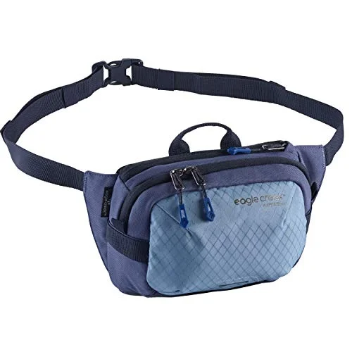 Hanging toiletry bags with multiple compartments for bathroom essentialsEagle Creek Wayfinder Waist Pack, Arctic Blue, Small Belt Bag