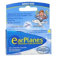 Earplugs and eye masks set for a good sleep during long - haul flightsEarplanes Earplugs