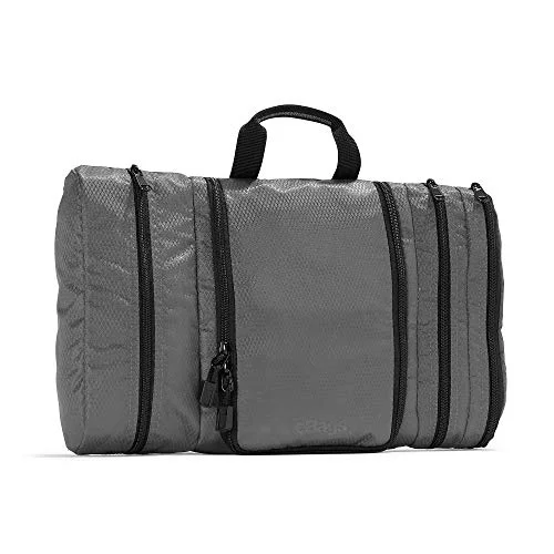 Leather luggage handles for a comfortable and stylish gripeBags Classic Pack-it-Flat Toiletry Kit (Titanium) Leather luggage handles for a comfortable and stylish gripeBags Classic Pack-it-Flat Toiletry Kit (Titanium)