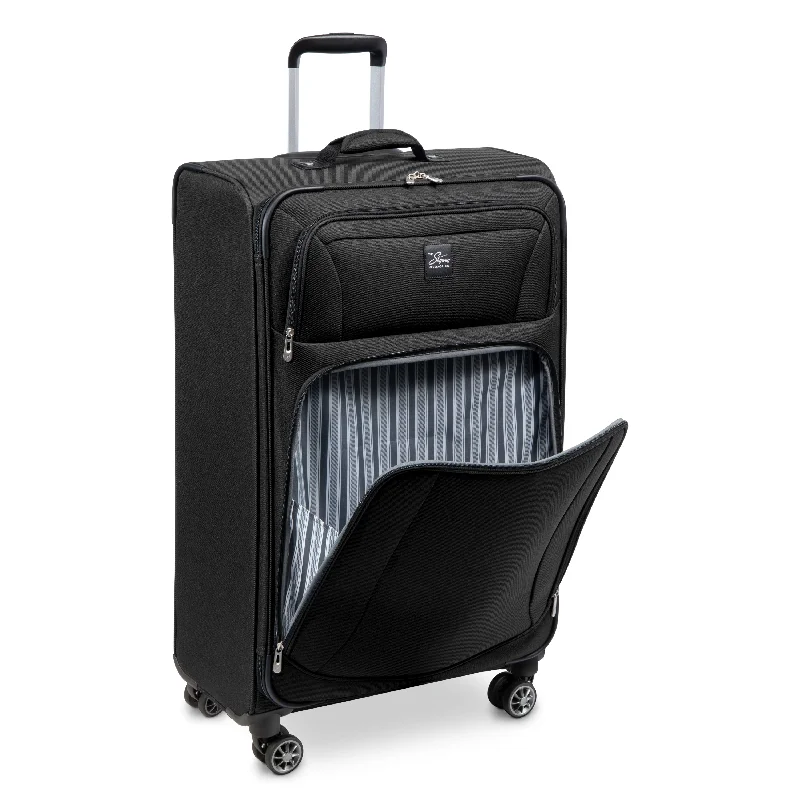 Leather luggage handles for a comfortable and stylish gripEpic Softside Large Checked Luggage