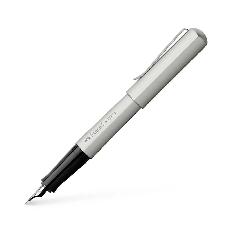 Faber-Castell Hexo Fountain Pen Matte Silver