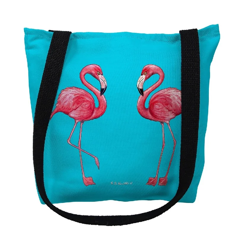 Hanging toiletry bags with multiple compartments for bathroom essentialsFlamingos on Turquoise Small Tote Bag 13x13 Hanging toiletry bags with multiple compartments for bathroom essentialsFlamingos on Turquoise Small Tote Bag 13x13