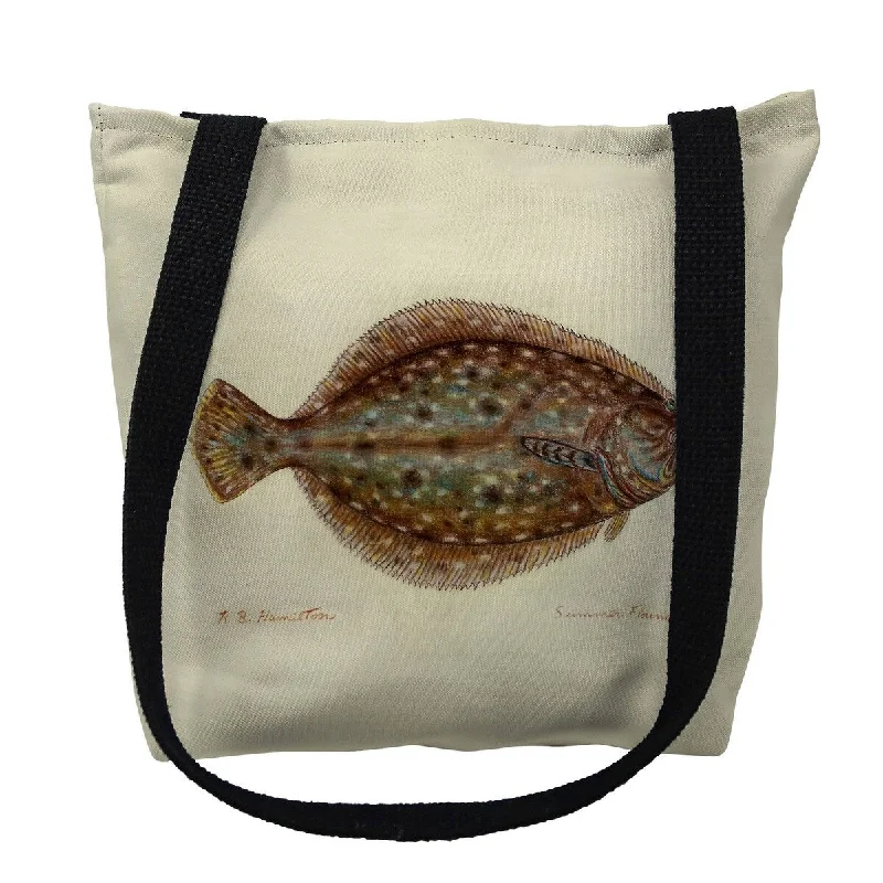 Flounder Right Small Tote Bag 13x13