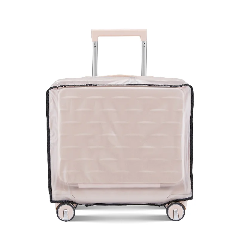 Hanging toiletry bags with multiple compartments for bathroom essentialsFront Open Door Luggage 18" Carry On Suitcase Trolley Case