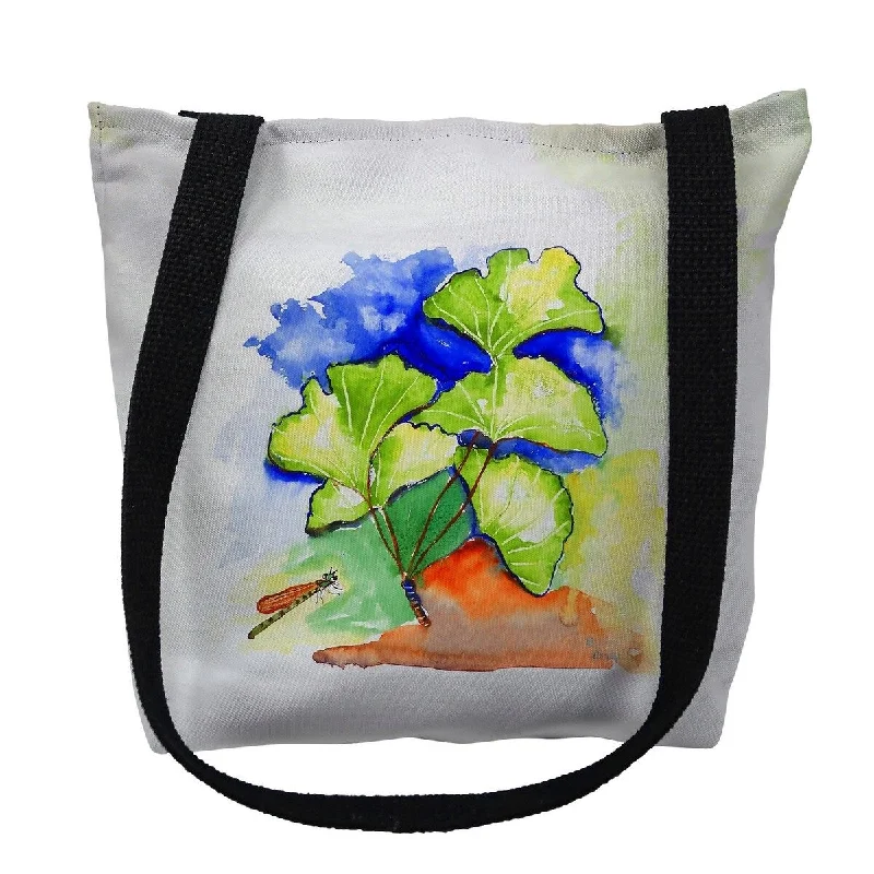 Anti - theft RFID blocking travel wallet for safe money and card storageGinko Leaves Small Tote Bag 13x13