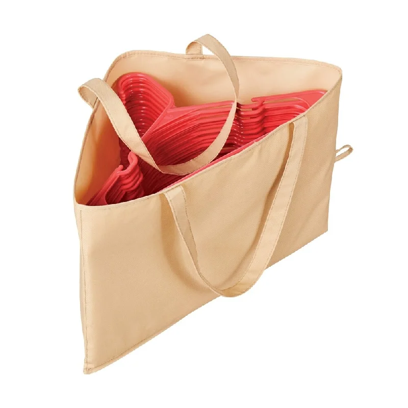 Travel garment hangers that are foldable for easy packingHanger Storage Bag with Handles - 7.000 x 7.000 x 1.750
