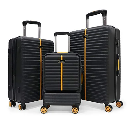 Charging station travel adapters with multiple USB ports for powering devices on the goHardside Expandable Luggage Set with Spinner Wheels, TSA Lock, Large Capacity, 20/26/30 ABS Suitcase, Black Charging station travel adapters with multiple USB ports for powering devices on the goHardside Expandable Luggage Set with Spinner Wheels, TSA Lock, Large Capacity, 20/26/30 ABS Suitcase, Black