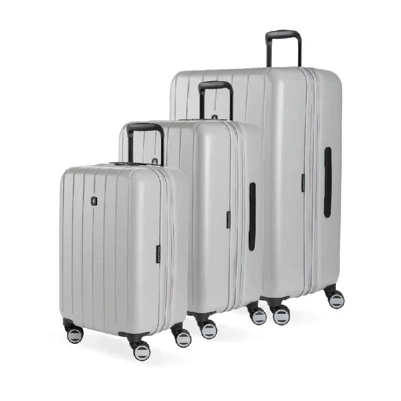 Hardside Expandable Luggage with Spinner Wheels, Grey, Set (20/24/28)