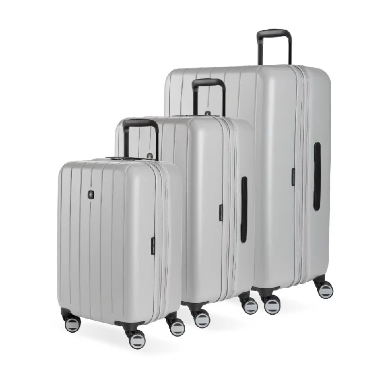 Hardside Expandable Luggage with Spinner Wheels, Grey, Set (20/24/28)