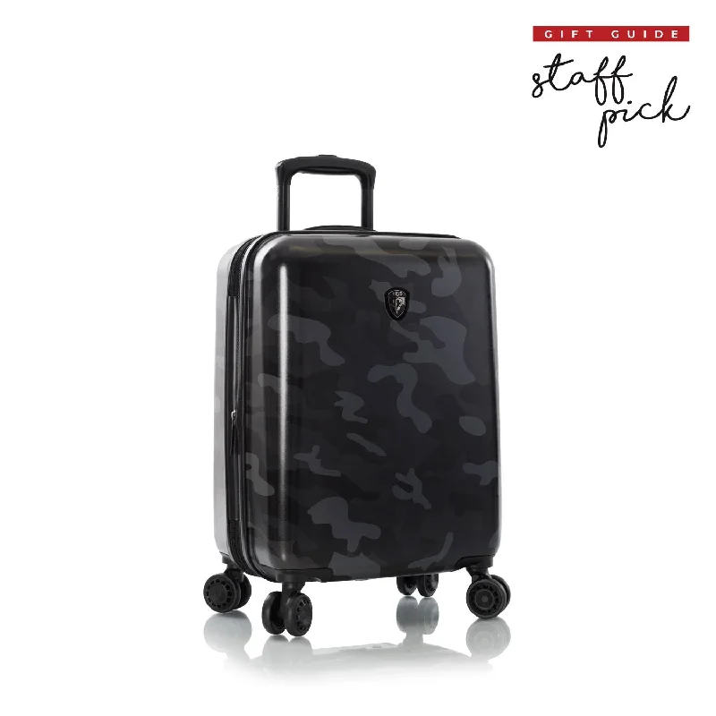 Magnetic luggage labels that can be easily changed or removedHeys Black Camo 21" Fashion Spinner Carry-on Magnetic luggage labels that can be easily changed or removedHeys Black Camo 21" Fashion Spinner Carry-on