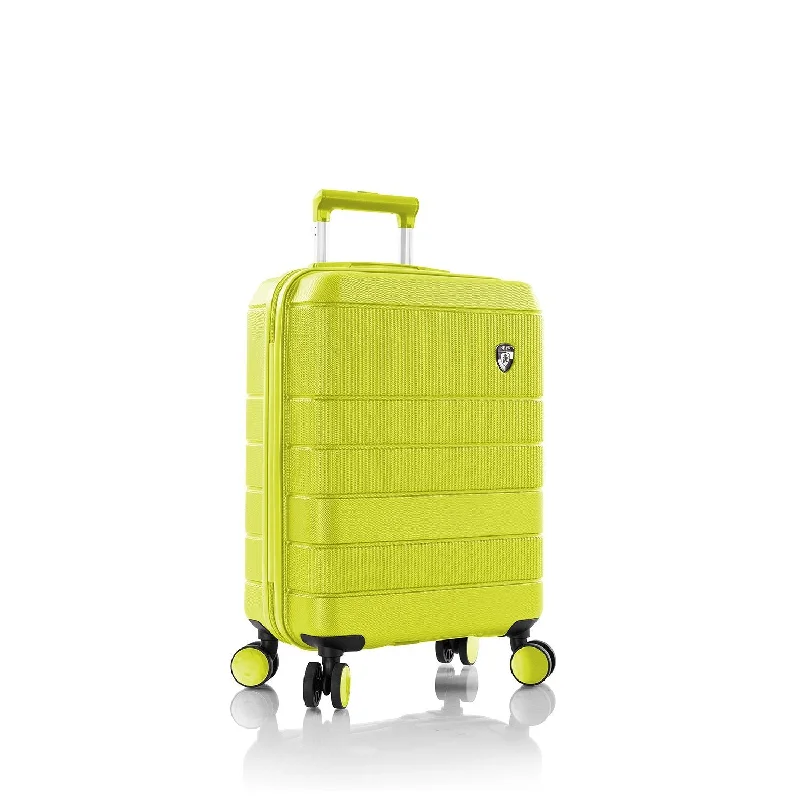 Lightweight luggage tags with personalized names and contact info for easy identificationHeys Neo 21" Spinner Carry-on Lemon Lightweight luggage tags with personalized names and contact info for easy identificationHeys Neo 21" Spinner Carry-on Lemon