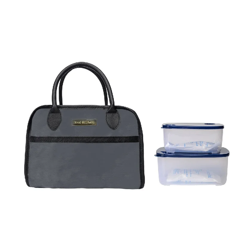 Magnetic luggage labels that can be easily changed or removedIsaac Mizrahi Vesey Boxy Lunch Tote Magnetic luggage labels that can be easily changed or removedIsaac Mizrahi Vesey Boxy Lunch Tote