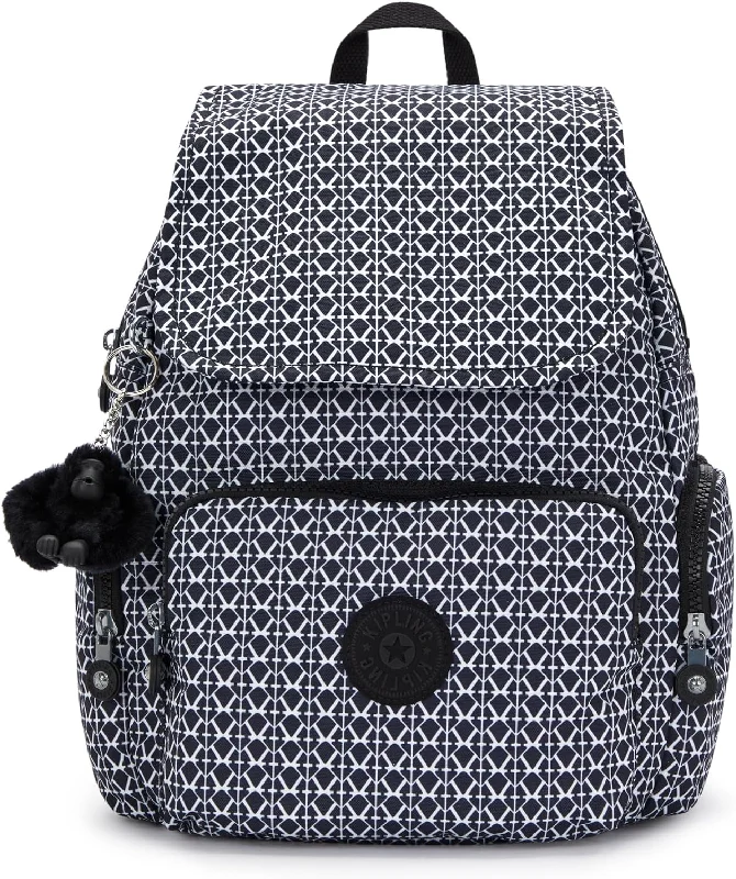 TSA-approved combination locks for luggage security during international travelKipling City Zip Small  Backpack Signature Print