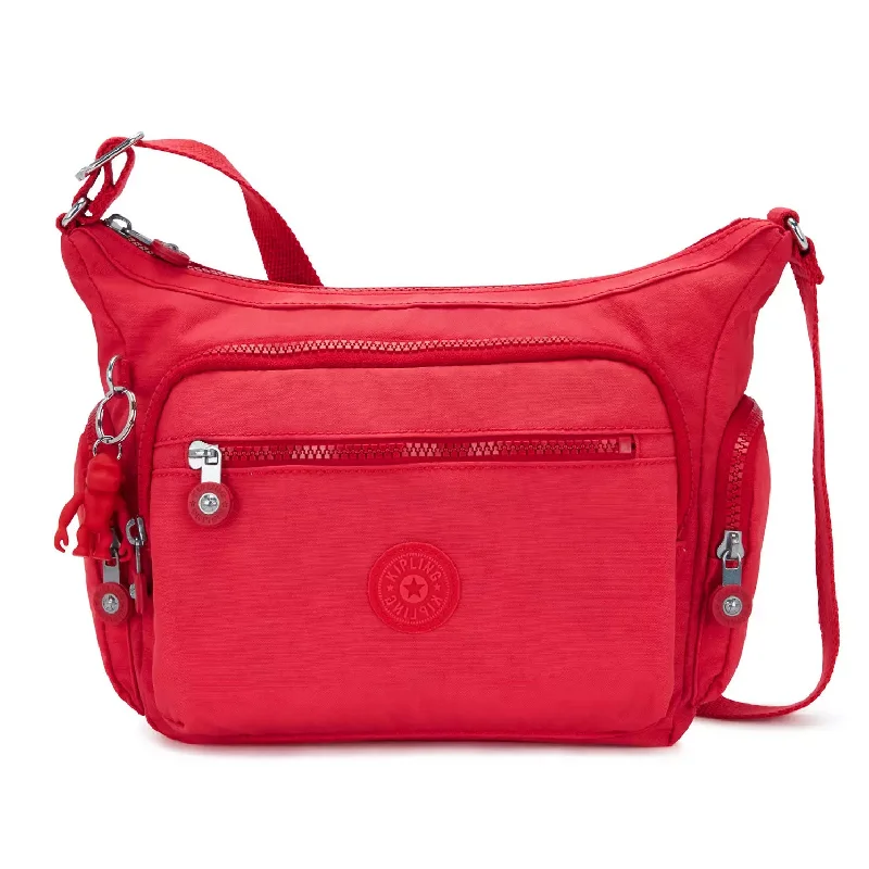 Hanging toiletry bags with multiple compartments for bathroom essentialsKipling Gabbie Small Crossbody Bag Party Pink Red