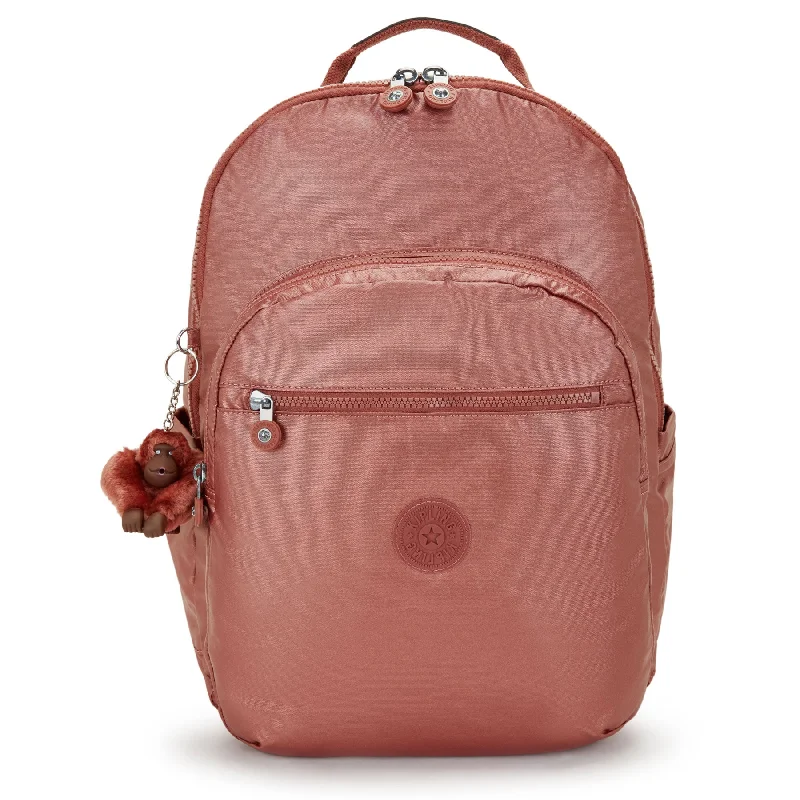 Luggage trolley organizers to hold small items like keys and phonesKipling Seoul Small Copper Metallic Tablet Backpack