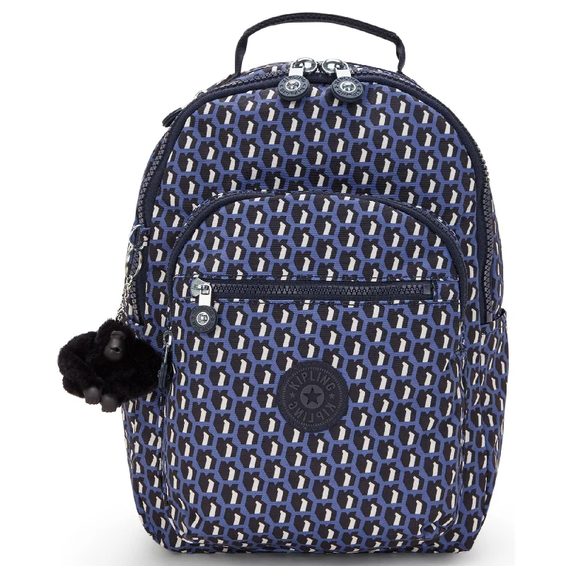 Hanging toiletry bags with multiple compartments for bathroom essentialsKipling Seoul Small Printed Tablet Backpack - 3D K Blue Hanging toiletry bags with multiple compartments for bathroom essentialsKipling Seoul Small Printed Tablet Backpack - 3D K Blue