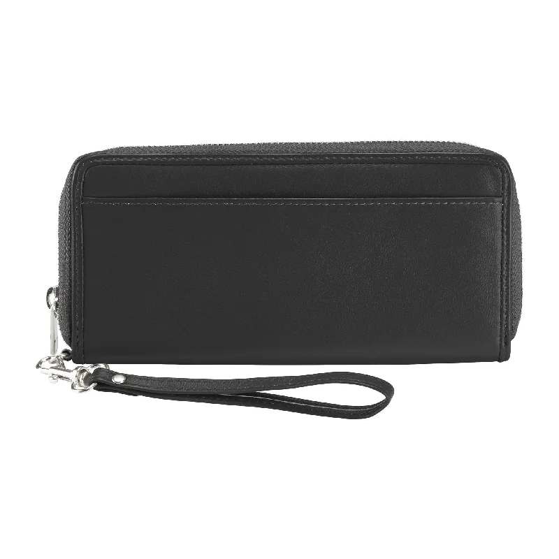 Expandable packing cubes sets in various sizes for organized suitcase packingFine Leather RFID-Blocking Clutch