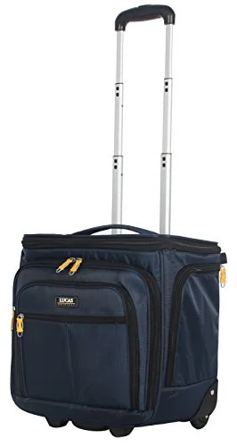 Lucas Convertible Under Seat Carry on Luggage - Expandable 15 Inch Weekender Overnight Business Travel Suitcase - Lightweight 2- Rolling Wheels Bag (Blue) Lucas Convertible Under Seat Carry on Luggage - Expandable 15 Inch Weekender Overnight Business Travel Suitcase - Lightweight 2- Rolling Wheels Bag (Blue)