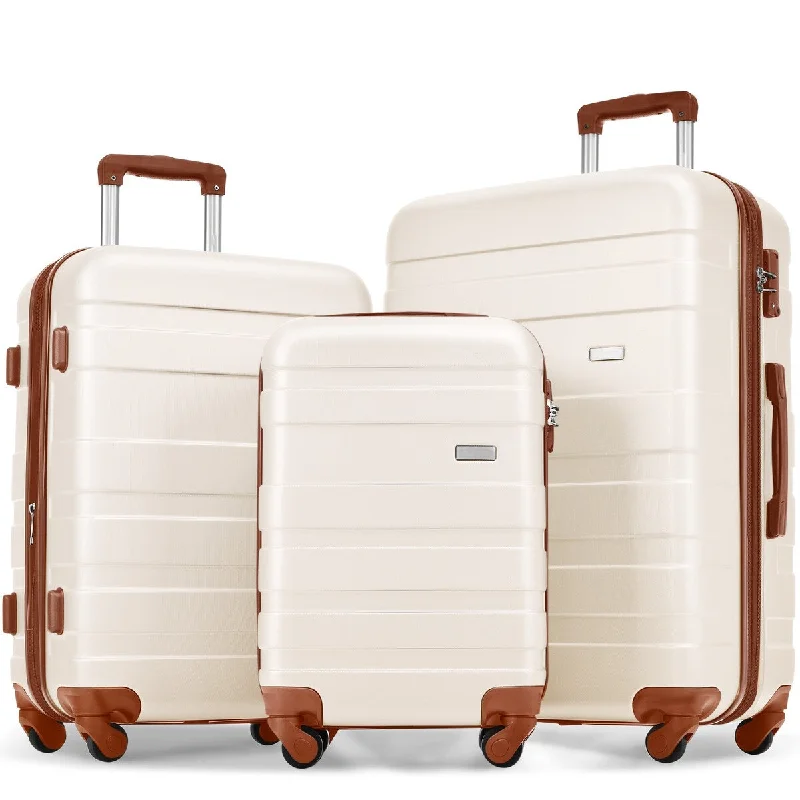 Luggage Sets New Model Expandable ABS Hardshell 3pcs Clearance Luggage Hardside Lightweight Durable Suitcase sets Spinner Wheels