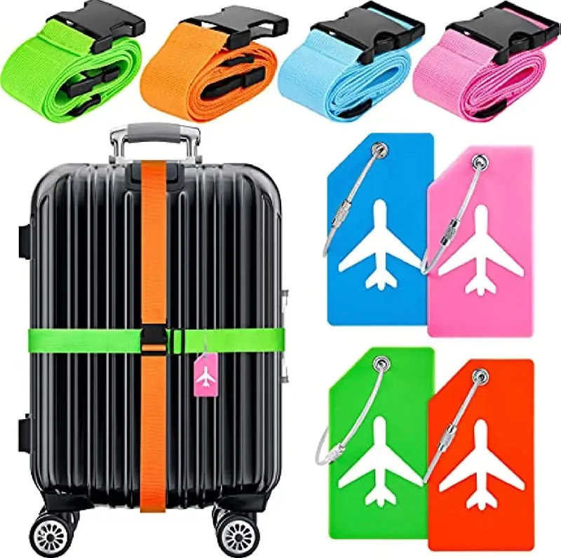 Luggage trolley organizers to hold small items like keys and phonesOn Sale - Luggage Strap + Tag- $6.99