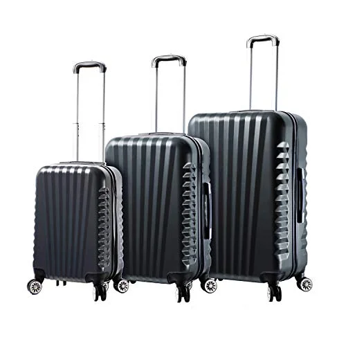 Anti - theft RFID blocking travel wallet for safe money and card storageMia Toro Mia Viaggi Italy Catania Hardside Spinner 3pc Set, Black Anti - theft RFID blocking travel wallet for safe money and card storageMia Toro Mia Viaggi Italy Catania Hardside Spinner 3pc Set, Black
