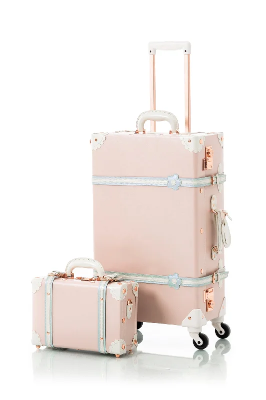 Travel document holders with multiple slots for passports and ticketsMinimalism 2 Pieces Luggage Set - Cherry Pink's
