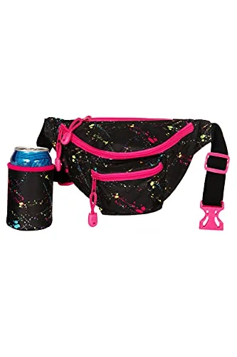 Compression packing bags to save space in travel backpacksNeon Nightcrawl Fanny Pack with Drink Holder