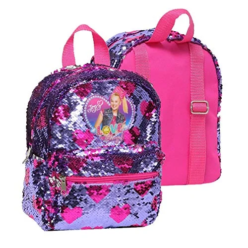 Nickelodeon Mini JoJo Siwa Backpack for Girls & Toddlers - 10 Inch with Reversible Flip Sequins Nickelodeon Mini JoJo Siwa Backpack for Girls & Toddlers - 10 Inch with Reversible Flip Sequins