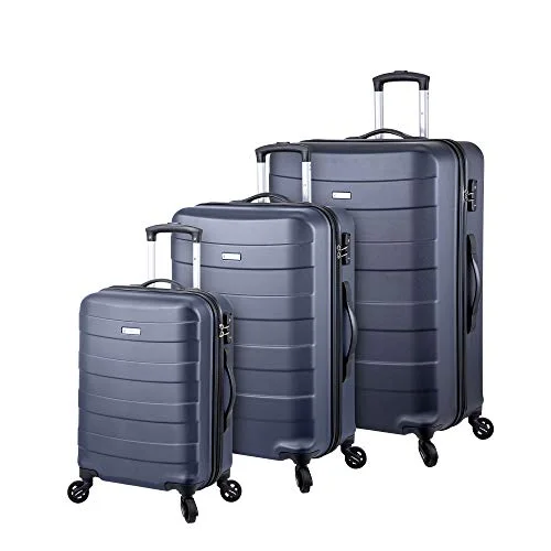 Portable shoe bags to keep footwear separate in suitcasesRegent Square Travel - 3 Piece Luggage Sets with Build-In TSA Lock and Spinner Goodyear Wheels – Mangusta, Hard Case (Asphalt)