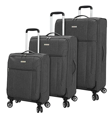 Portable shoe bags to keep footwear separate in suitcasesRegent Square Travel - Lightweight Luggage Set With Spinner Goodyear Wheels - Set of 3 Pieces - Soft Case - Grey Portable shoe bags to keep footwear separate in suitcasesRegent Square Travel - Lightweight Luggage Set With Spinner Goodyear Wheels - Set of 3 Pieces - Soft Case - Grey